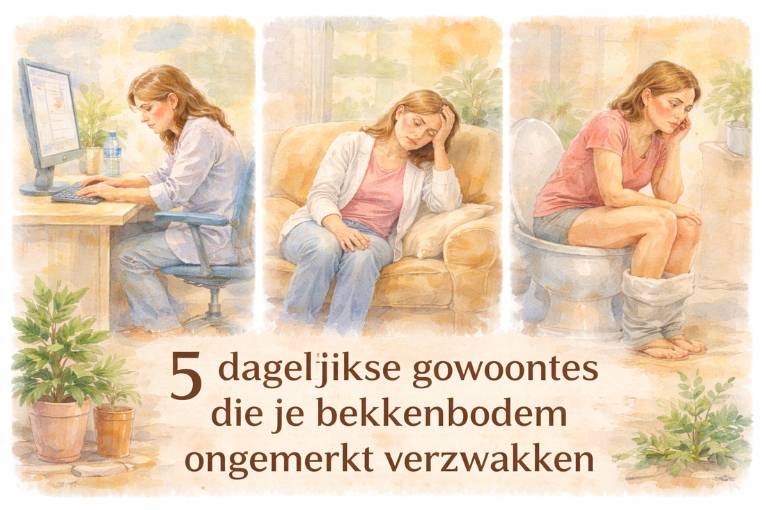 5 dagelijkse gewoontes die je bekkenbodem ongemerkt verzwakken