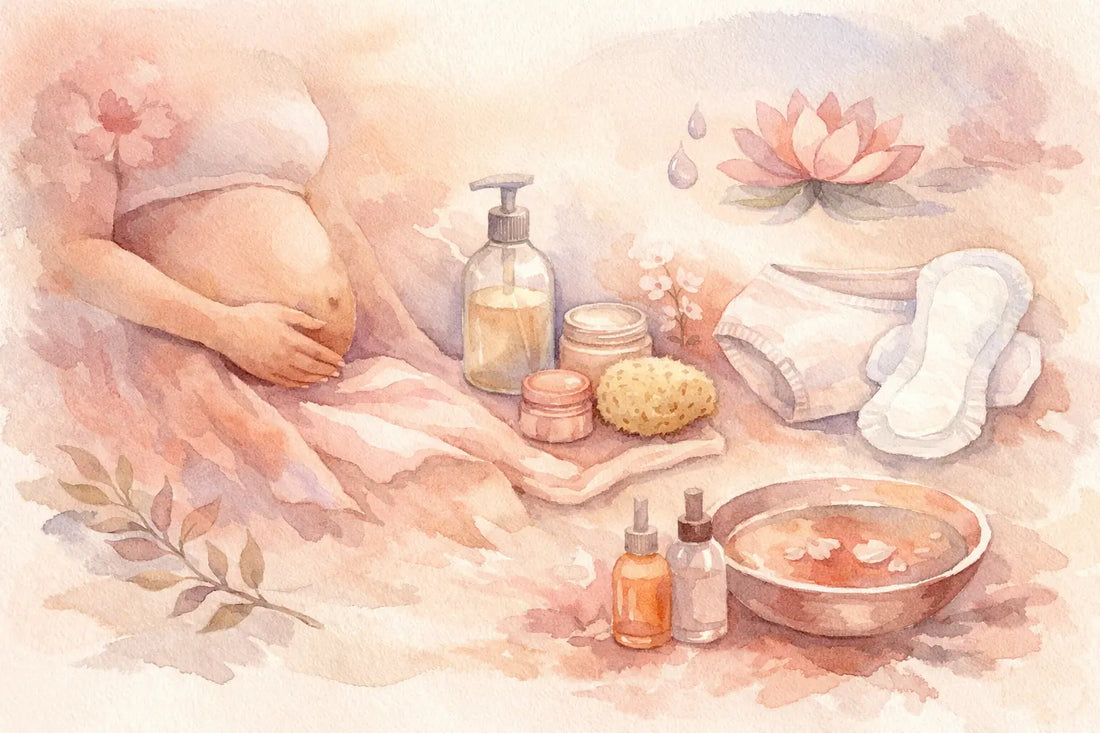 Postpartum intieme verzorging routine opbouwen