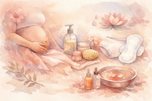 Postpartum intieme verzorging routine opbouwen